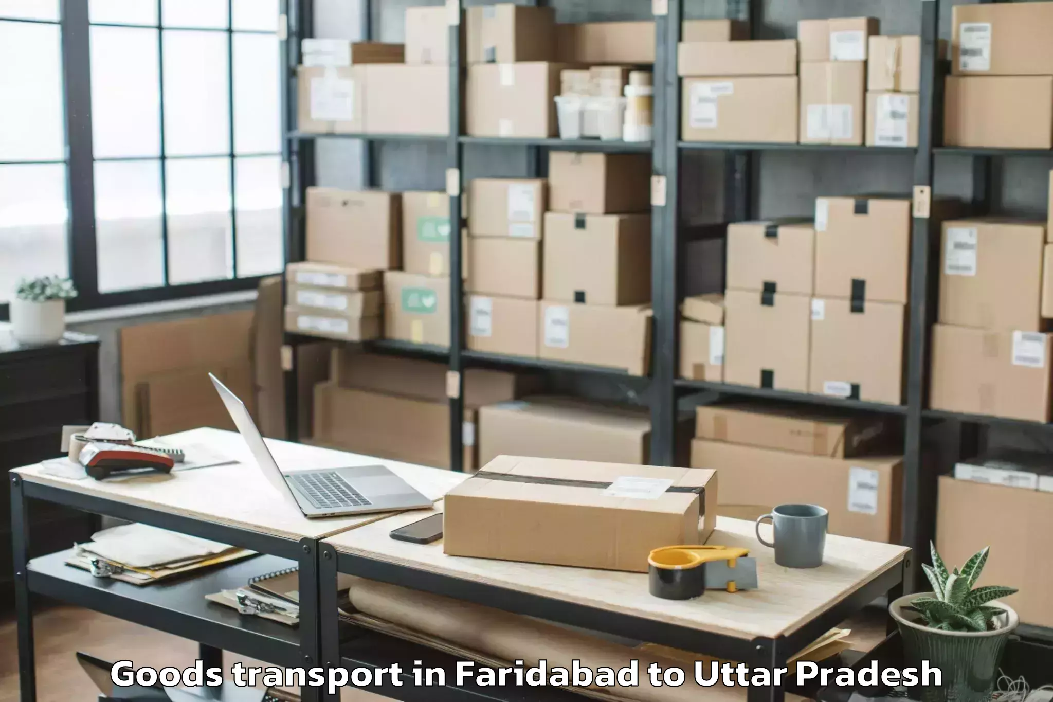 Hassle-Free Faridabad to Santosh University Ghaziabad Goods Transport